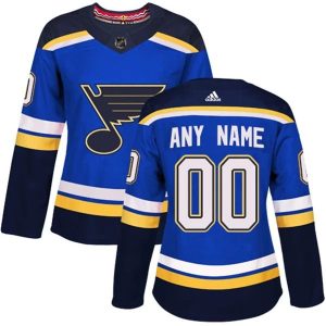 Damen St. Louis Blues Trikot Benutzerdefinierte Blau Authentic